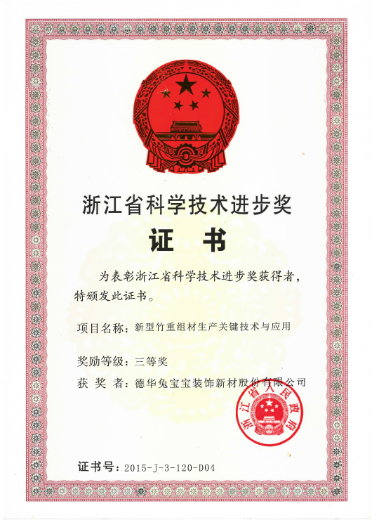 浙江省科學(xué)技術(shù)進(jìn)步三等獎